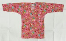 画像1: 鯉口シャツ (桜と牡丹/ピンク系） shirt,shatsu (1)