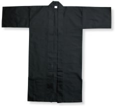 画像3: 長半纏(ロングハッピ) 黒【よさこい衣装に最適】もちろん激安 (3)